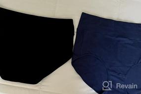 img 5 attached to Comfortable And Stylish High Waist Cotton Brief Panties For Women In Regular And Plus Sizes