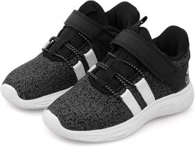 img 3 attached to FJWYSANGU Toddler Running Sneakers Breathable Boys' Shoes ~ Sneakers