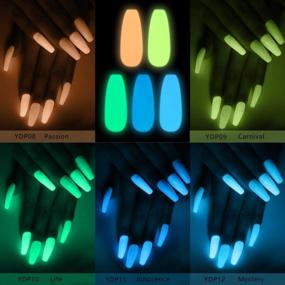 img 3 attached to 20-цветный набор для ногтей Saviland Dip Powder Nail Set - светится в темноте, лампа не нужна для самостоятельного создания французских ногтей дома!