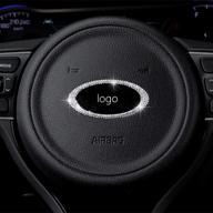 niuhuru interior steering accessories rhinestone logo