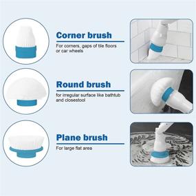 img 1 attached to 🧼 360 Cordless Electric Spin Scrubber Cleaner: Powerful Bathroom Shower Scrubber with Replaceable Brush Heads and Extension Handle