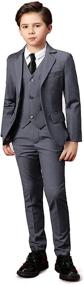 img 3 attached to 🤵 Boys' Tuxedo Wedding Formal Dresswear via Suits & Sport Coats - Toddler Clothing