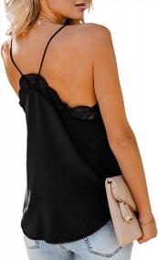 img 1 attached to Stylish Women'S Sleeveless V-Neck Cami Tank Top With A Sexy Edge For Casual Fashion