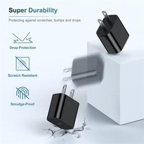 img 3 attached to 💨 High-Speed iPhone 13 Fast Charger Block: 2-Pack 20W USB C Wall Charger Plug with PD, Type-C Apple iPhone Charging Power Adapter for iPhone 13 Pro Max/13 mini/12/12 Pro/11, iPad Pro, Samsung Galaxy