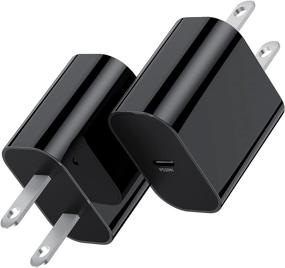 img 4 attached to 💨 High-Speed iPhone 13 Fast Charger Block: 2-Pack 20W USB C Wall Charger Plug with PD, Type-C Apple iPhone Charging Power Adapter for iPhone 13 Pro Max/13 mini/12/12 Pro/11, iPad Pro, Samsung Galaxy