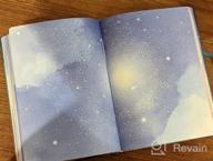 img 1 attached to Hardcover Blank Notebook For Writing, Gratitude Journal For Women & Men - 7.5" X 10.2", 160 Pages, 2 Bookmarks, Unlined Starry Sky Design review by Eddie Kittylovin