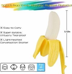img 2 attached to Relax And Play With ATESSON Slow Rising Squishy Squeeze Toys - Banana Shaped Stress Relief Novelty Toy For Kids, Adults, And Party Favors - Perfect Birthday Gift Idea For Boys And Girls