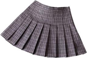 img 3 attached to XXXITICAT School Uniform Scooter Pleated Girls' Clothing ~ Skirts & Skorts