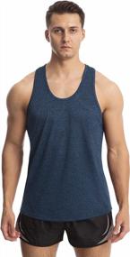 img 3 attached to Men'S Y-Back Tank Tops For Bodybuilding And Workouts - Quick Dry Sleveless Shirts, Set Of 4