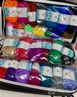 img 1 attached to 62 Acrylic Yarn Skeins Crochet Beginner Kit - 2170 Yards, 2 Hooks,2 Needles & 10 Stitch Markers For Adults Kids review by Brian Wersching