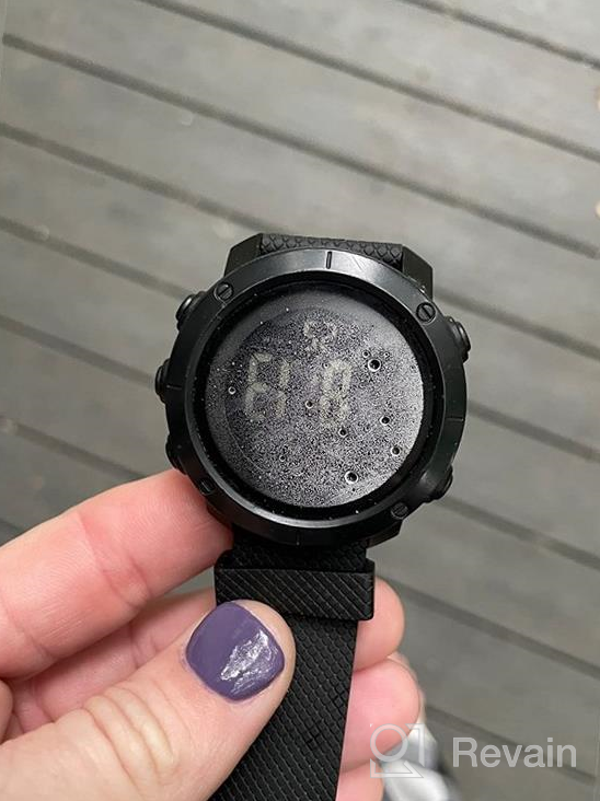 img 1 attached to Boys Waterproof Digital Sports Watch with Back Light - Perfect for Teenagers (Age 11-15) - Black review by Kai Steinbach