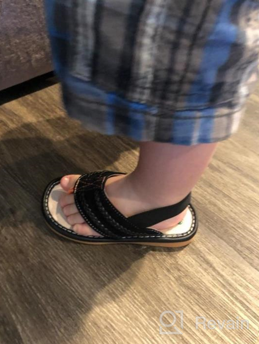 img 1 attached to 👟 Squeaker Sneakers Fletcher Flip Flop Sandals in Black: Fun and Functional Squeaky Shoes for Toddlers review by Pranav Osman