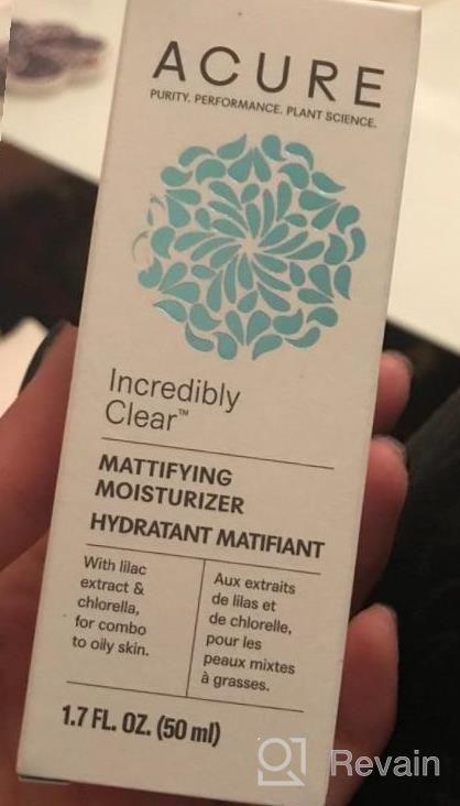 img 1 attached to Acure Mattifying Moisturizer, Vegan & Paraben Free, 1.7 Fl Oz (Pack Of 1) - Clear Skin Formula review by Chris Weber