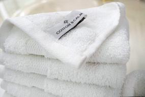 img 3 attached to Cotton Calm Exquisitely Washcloths Premium