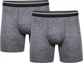 img 4 attached to Gildan Men'S Performance DriftKnit Modern Boxer Briefs Underwear 2-Pack