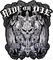 🏍️ hot leathers - ppa5180 ride or die biker for life patch - 5" height: boosted seo-friendly title логотип