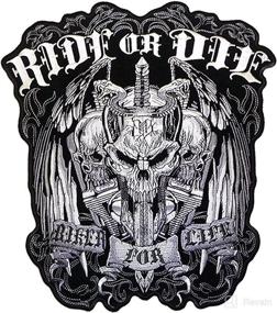 img 2 attached to 🏍️ Hot Leathers - PPA5180 Ride Or Die Biker For Life Patch - 5" Height: Boosted SEO-friendly Title