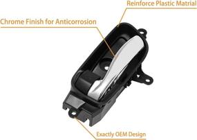 img 1 attached to 🚪 Replacement Interior Door Handle Front Rear Left Driver Side for Nissan Altima, Pathfinder, Titan, Titan XD, Murano - Replaces OEM# 80671-3TA0D, 80671-3TA0A (2013-2017, 2015-2017)