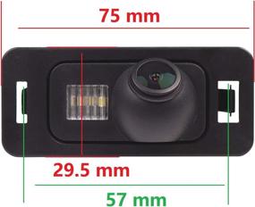 img 2 attached to 📷 HD 1280x720p Reversing Camera: License Plate Light Rear View Backup Camera with Night Vision - Waterproof - BMW 1er 3er 5er E82 X3 E83 X1 E84 E88 E93 E39 E60 E61 E39 E53 E90 E92 X5 E53