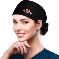 fesciory women's adjustable working caps with button & sweatband - comfortable elastic bandage tie back hats logo