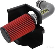 🔫 aem 21-8314dc brute force intake system for jeep wrangler jk 3.8l 2007-2011 - gun metal tube, red dry filter логотип