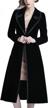 vintage velvet trench coat dress: elegant and slim fit for women by omoone logo