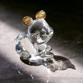 img 1 attached to Cute Pig Figurine: YU FENG 3.3'' Crystal Smiling Pig Collectible Glass Art Animal Pet Miniature House Decoration Zodiac Crafts Paperweight Ornaments Kids Gifts