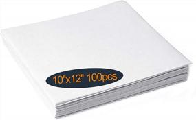 img 4 attached to HimaPro Tear Away Embroidery Stabilizer Backing - Eco-Friendly And Skin-Friendly Medium Weight Material For Perfect Embroidery Results - 12" X 10" X 100 Sheets
