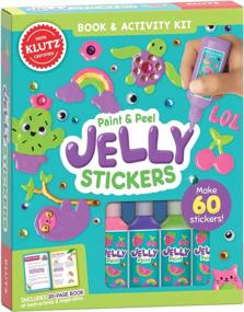 img 4 attached to Paint And Peel Jelly Stickers Kit By Klutz - Creative Craft For Kids