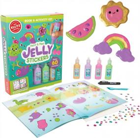 img 3 attached to Paint And Peel Jelly Stickers Kit By Klutz - Creative Craft For Kids