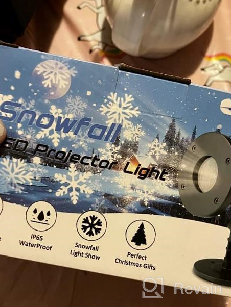 img 1 attached to Transform Your Christmas Decorations With INNENS Snowflake Projector Lights - Outdoor & Indoor Waterproof LED Snowfall Holiday Projector For Parties And Wedding review by Kenyatae Tillo