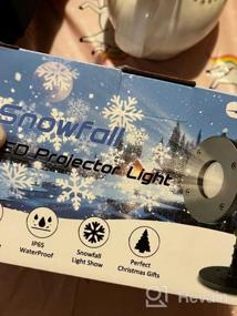 img 7 attached to Преобразите свои рождественские украшения с помощью проектора INNENS Snowflake Lights - водонепроницаемый светодиодный проектор для вечеринок и свадеб на открытом воздухе и в помещении
