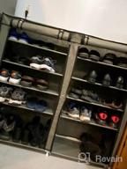 img 1 attached to Keep Your Shoes Organized And Dust-Free With UDEAR'S 9-Tier Shoe Rack In Grey review by Paul Newton