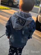 img 1 attached to SITENG Boys Kids Denim Jacket with Ripped Design and 100% Cotton Outwear for Fall Season review by Deandre Kamaludin