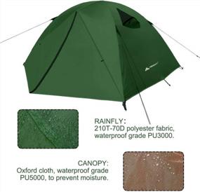 img 3 attached to 🏕 Forceatt Camping Tent: Professional Waterproof & Windproof Lightweight Backpacking Tent for Outdoor Adventure