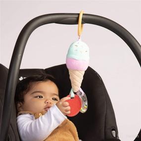 img 1 attached to 🍦 Entertain and Soothe On-The-Go with Manhattan Toy Cherry Blossom Days Ice Cream Cone Travel Toy: Rattle, Cone Rattle, and BPA-Free Teether!