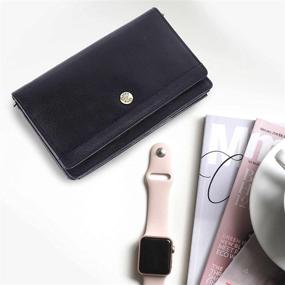 img 3 attached to LEDERBUCK Leather Smartphone Crossbody Wristlet Women's Handbags & Wallets : Wristlets