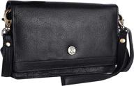 lederbuck leather smartphone crossbody wristlet women's handbags & wallets : wristlets logo