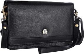 img 4 attached to LEDERBUCK Leather Smartphone Crossbody Wristlet Women's Handbags & Wallets : Wristlets