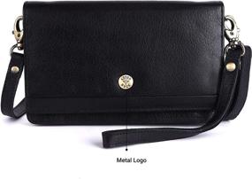 img 2 attached to LEDERBUCK Leather Smartphone Crossbody Wristlet Women's Handbags & Wallets : Wristlets
