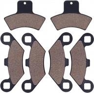 cyleto front and rear brake pads for polaris sportsman 335 400 500 scrambler 400 500 magnum 325 500 sport 400 trail blazer 400 250 diesel 455 xpedition 425 325 trail boss 325 logo