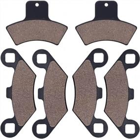 img 4 attached to Cyleto Front And Rear Brake Pads For Polaris Sportsman 335 400 500 Scrambler 400 500 Magnum 325 500 Sport 400 Trail Blazer 400 250 Diesel 455 Xpedition 425 325 Trail Boss 325