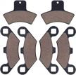 cyleto front and rear brake pads for polaris sportsman 335 400 500 scrambler 400 500 magnum 325 500 sport 400 trail blazer 400 250 diesel 455 xpedition 425 325 trail boss 325 logo