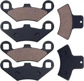 img 3 attached to Cyleto Front And Rear Brake Pads For Polaris Sportsman 335 400 500 Scrambler 400 500 Magnum 325 500 Sport 400 Trail Blazer 400 250 Diesel 455 Xpedition 425 325 Trail Boss 325