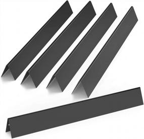 img 4 attached to 5-Pack 22 1/2In Porcelain Steel Flavorizer Bars/Heat Plates For Weber 7536 Gas Grill - Onlyfire Replacement