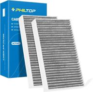 🔍 philtop cp681 cabin air filter: premium replacement for model 3 & y (2017-2021), activated carbon acf067 filter logo