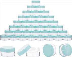 img 4 attached to Pack of 40 BPA-Free Green Plastic Cosmetic Containers with Lids - 10g Size - Ideal for Lotions, Creams, Toners, Lip Balms, Makeup Samples Jars
