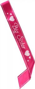 img 1 attached to Big Sister Satin Sash By Beistle - 27" X 3.5" For Celebrations And Parties