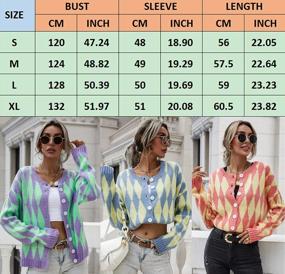 img 1 attached to ECOWISH Women's Oversized Leopard Print Cardigans - Long Sleeve Knit Button Down Sweaters for Women