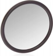 chrome convex mirror with wide angle view and center pivot for heavy duty trucks, semis, and trailers by topline products - eliminates blind spots logo